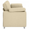 Sofa Kremowy 220 x 80 x 82 cm tkanina