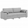 Sofa Szary chmur 220 x 80 x 82 cm tkanina