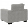 Sofa Fotel Jasnoszary 100x77x82 cm Aksamit