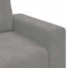 Sofa Fotel Jasnoszary 100x77x82 cm Aksamit