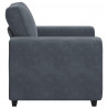 Sofa Fotel Ciemnoszary 100x77x82 cm Aksamit