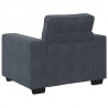 Sofa Fotel Ciemnoszary 100x77x82 cm Aksamit