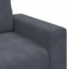 Sofa Fotel Ciemnoszary 100x77x82 cm Aksamit