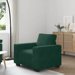 Sofa Fotel Ciemnozielony 100x77x82 cm Aksamit