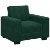 Sofa Fotel Ciemnozielony 100x77x82 cm Aksamit