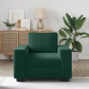 Sofa Fotel Ciemnozielony 100x77x82 cm Aksamit