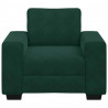Sofa Fotel Ciemnozielony 100x77x82 cm Aksamit