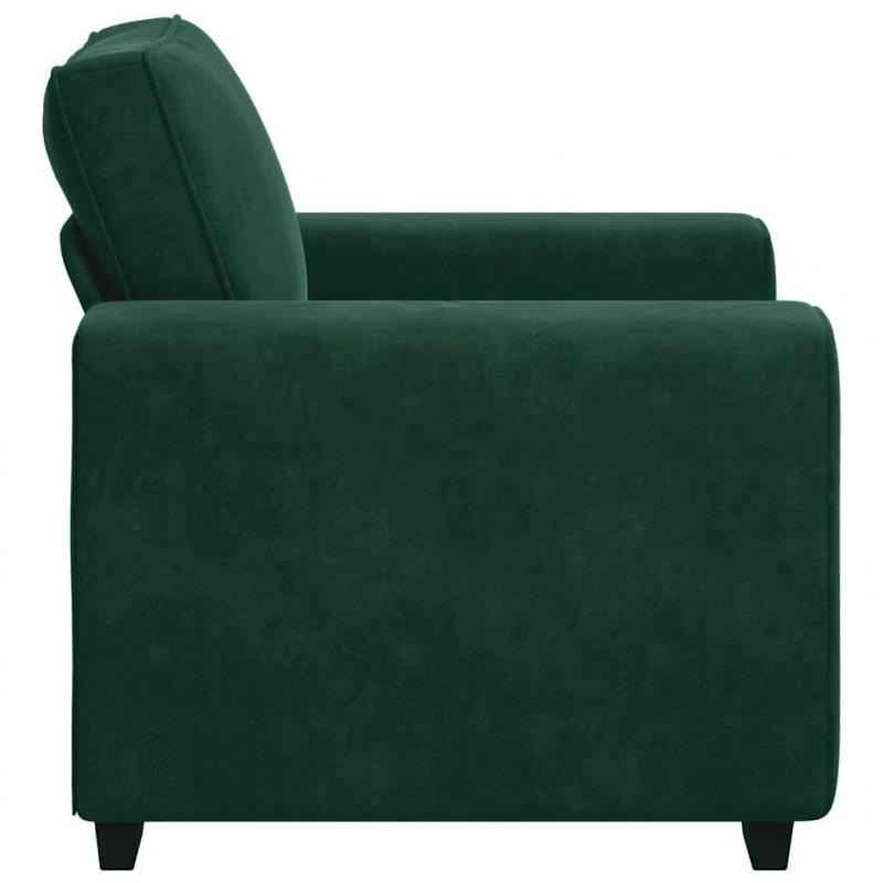 Sofa Fotel Ciemnozielony 100x77x82 cm Aksamit