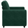 Sofa Fotel Ciemnozielony 100x77x82 cm Aksamit