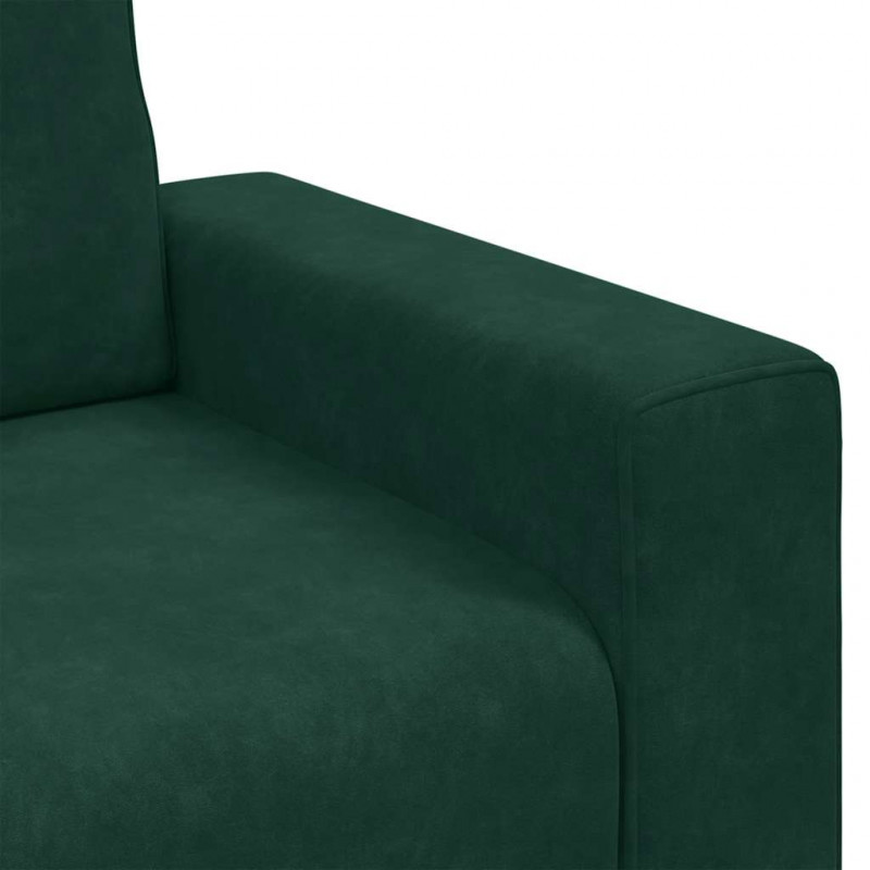 Sofa Fotel Ciemnozielony 100x77x82 cm Aksamit