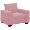Sofa Fotel Różowy 100x77x82 cm Aksamit