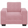 Sofa Fotel Różowy 100x77x82 cm Aksamit