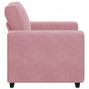 Sofa Fotel Różowy 100x77x82 cm Aksamit