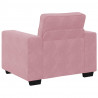 Sofa Fotel Różowy 100x77x82 cm Aksamit