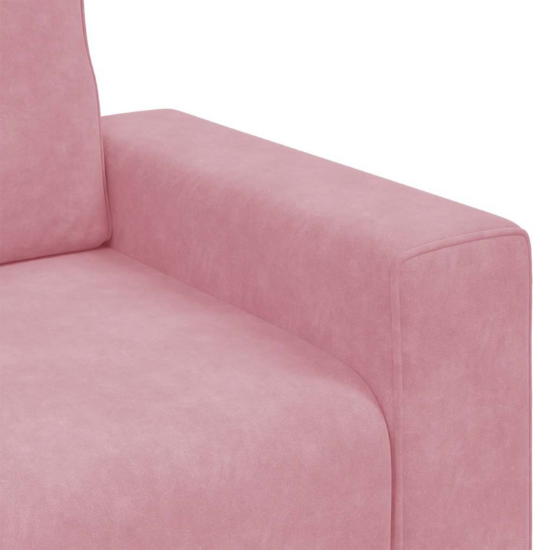 Sofa Fotel Różowy 100x77x82 cm Aksamit