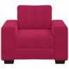Sofa Fotel Wino Czerwone 100x77x82 cm Aksamit