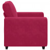 Sofa Fotel Wino Czerwone 100x77x82 cm Aksamit