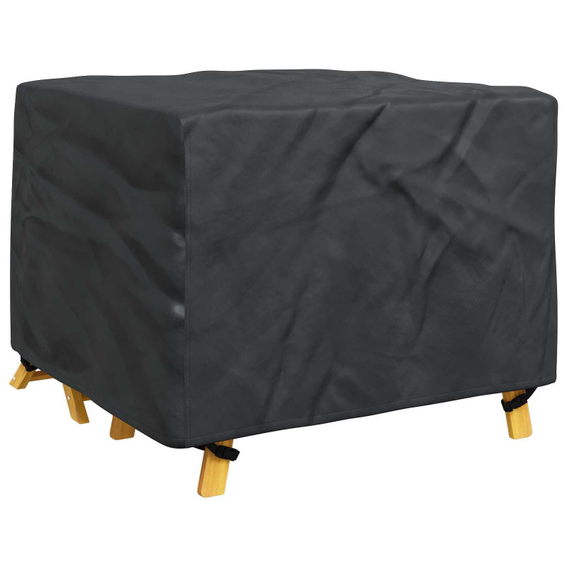 Pokrowiec na meble Gładki Czarny 113 x 113 x 73 cm 420D