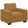 Sofa Fotel Brązowy 100x77x82 cm Aksamit