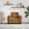 Sofa Fotel Brązowy 100x77x82 cm Aksamit