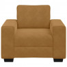 Sofa Fotel Brązowy 100x77x82 cm Aksamit