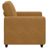 Sofa Fotel Brązowy 100x77x82 cm Aksamit