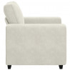 Sofa Fotel Kremowy 100x77x82 cm Aksamit
