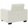 Sofa Fotel Kremowy 100x77x82 cm Aksamit