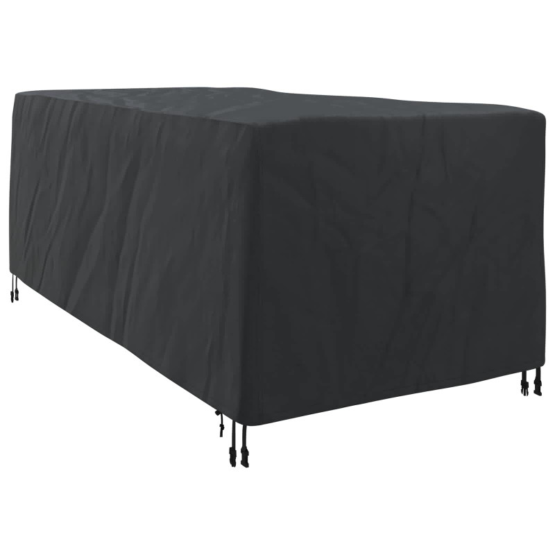 Pokrowiec na Leżaki Gładki Czarny 205 x 100 x 70 cm tkanina