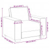 Sofa Fotel Kremowy 100x77x82 cm Aksamit