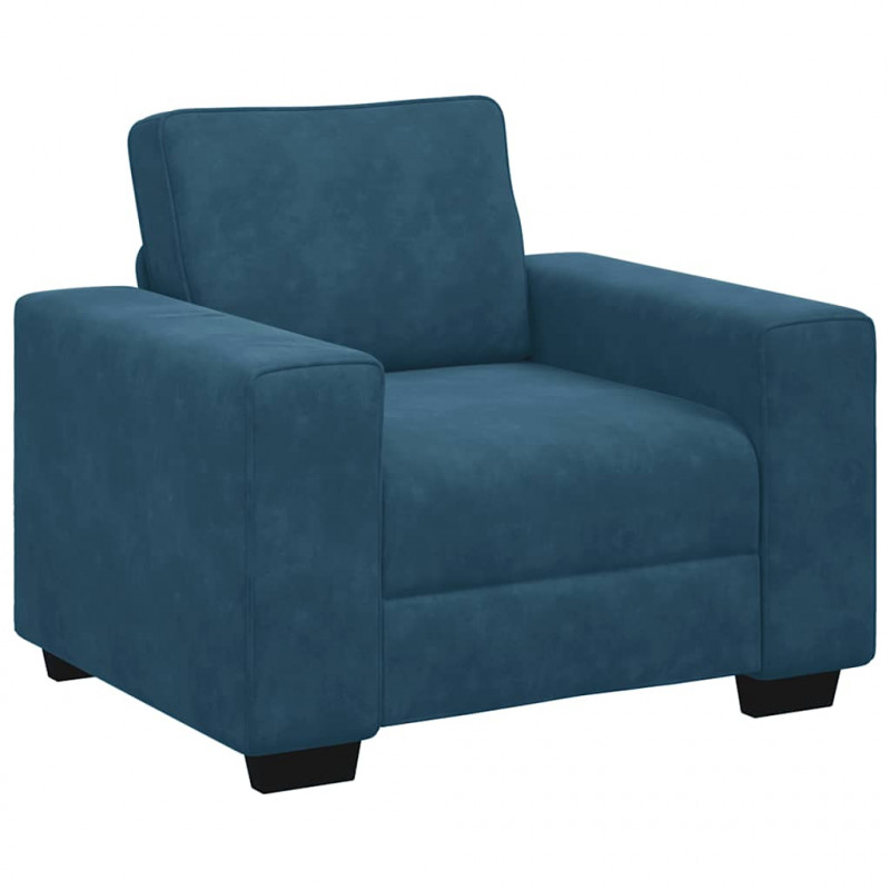Sofa Fotel Niebieski 100x77x82 cm Aksamit