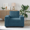 Sofa Fotel Niebieski 100x77x82 cm Aksamit