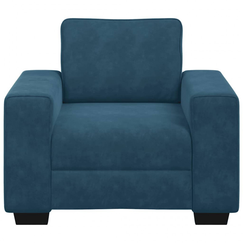 Sofa Fotel Niebieski 100x77x82 cm Aksamit
