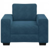 Sofa Fotel Niebieski 100x77x82 cm Aksamit