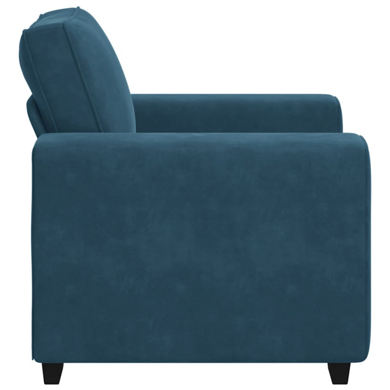 Sofa Fotel Niebieski 100x77x82 cm Aksamit