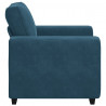 Sofa Fotel Niebieski 100x77x82 cm Aksamit