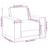 Sofa Fotel Niebieski 100x77x82 cm Aksamit
