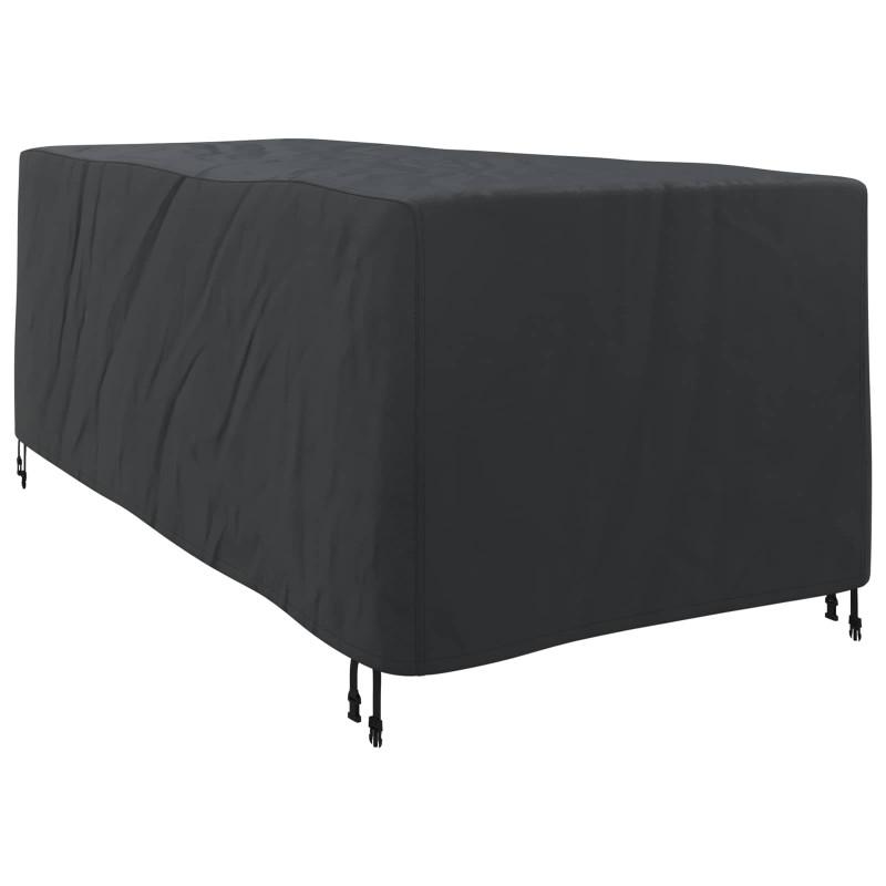 Pokrowiec na Leżaki Gładki Czarny 205 x 100 x 70 cm tkanina