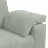 Sofa dwuosobowa Jasnoszara 160x77x82 cm Aksamit