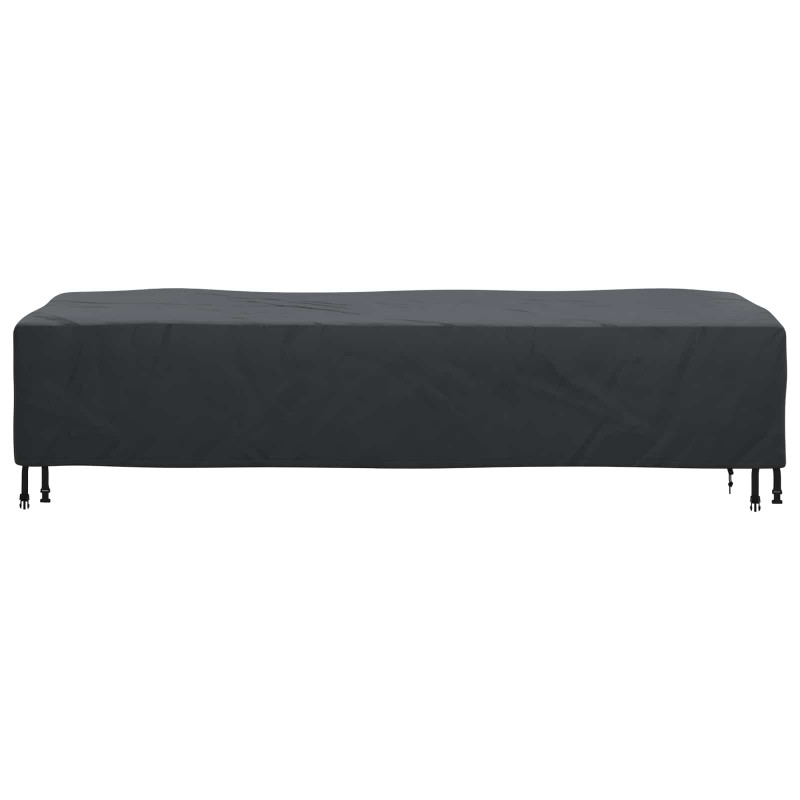 Pokrowiec na Leżaki Gładki Czarny 74 x 210 x 40 cm tkanina