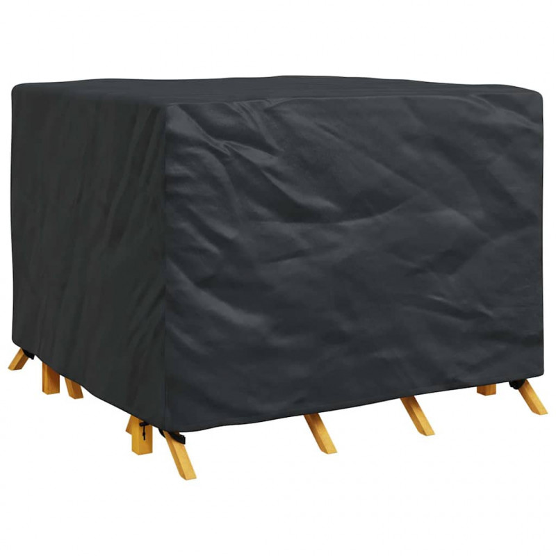 Pokrowiec na meble Czarny 125 x 125 x 74 cm Tkanina Oxford 210D