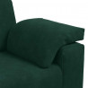 Sofa dwuosobowa, ciemnozielona, 160x77x82 cm, aksamit