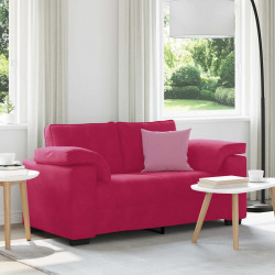 Sofa dwuosobowa, wino czerwone, 160x77x82 cm, aksamit