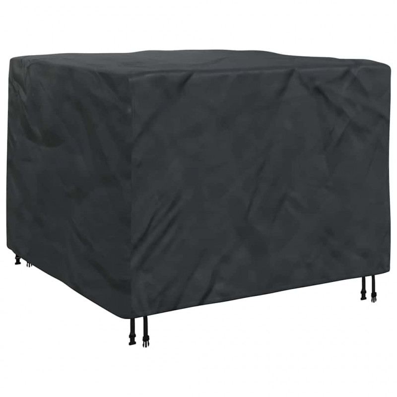 Pokrowiec na meble Czarny 125 x 125 x 74 cm tkanina Oxford 420D