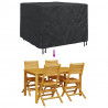 Pokrowiec na meble Czarny 125 x 125 x 74 cm Tkanina Oxford 600D