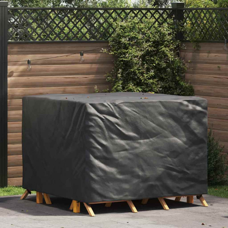 Pokrowiec na meble Czarny 135 x 135 x 90 cm tkanina Oxford 420D