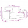 Sofa dwuosobowa, żółta, 160x77x82 cm, aksamit