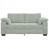 Sofa dwuosobowa Jasnoszara 180x77x82 cm Aksamit
