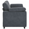 Sofa dwuosobowa Ciemnoszara 180x77x82 cm Aksamit