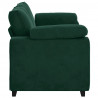 Sofa dwuosobowa, ciemnozielona, 180x77x82 cm, aksamit